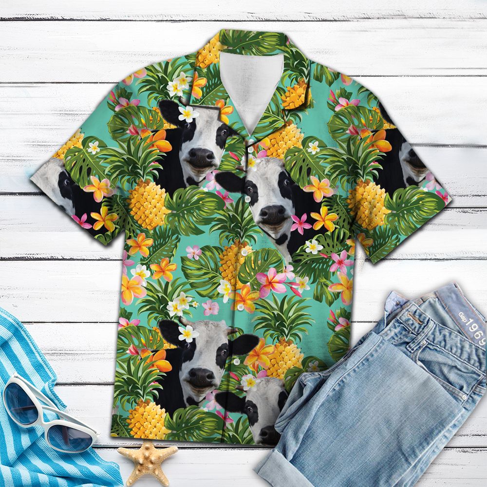 Tropical Pineapple Cow H87095 - Hawaii Shirt