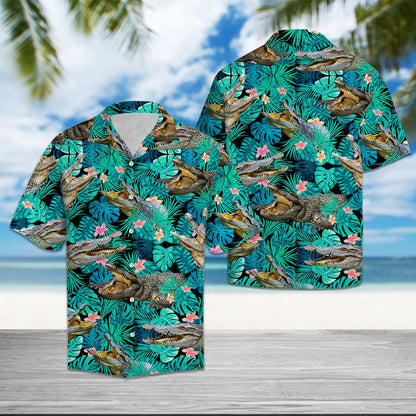 Crocodiles Tropical T0907 - Hawaii Shirt