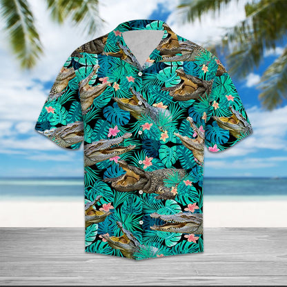 Crocodiles Tropical T0907 - Hawaii Shirt