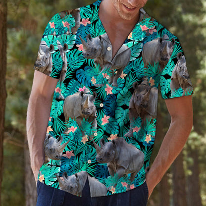 Rhinoceros Tropical T0907 - Hawaii Shirt