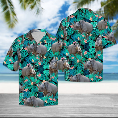 Rhinoceros Tropical T0907 - Hawaii Shirt