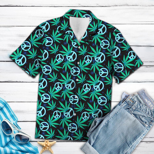 Hippie Leaves T0907 - Hawaii Shirt