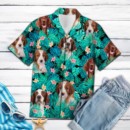 Irish Red and White Setter Tropical T0907 - Hawaii Shirt