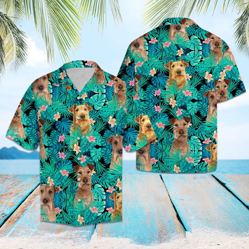 Irish Terrier Tropical T0907 - Hawaii Shirt