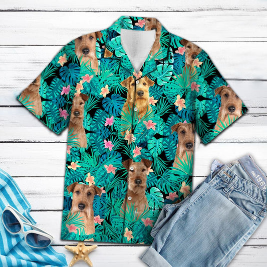 Irish Terrier Tropical T0907 - Hawaii Shirt