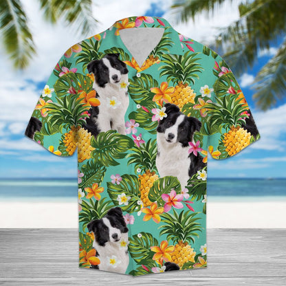 Tropical Pineapple Border Collie H97006 - Hawaii Shirt