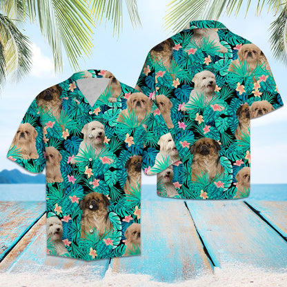 Tibetan Spaniel Tropical T0907 - Hawaii Shirt