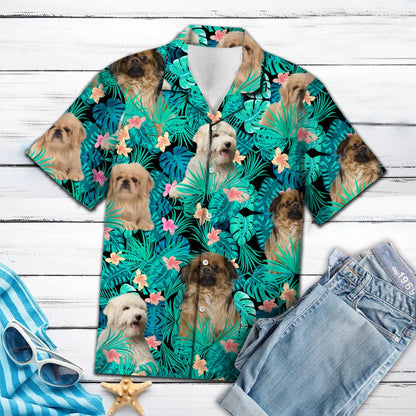 Tibetan Spaniel Tropical T0907 - Hawaii Shirt