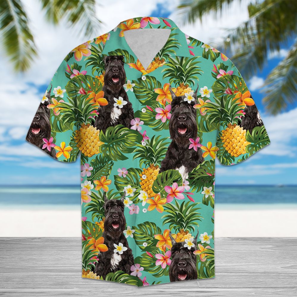 Tropical Pineapple Giant Schnauzer H97010 - Hawaii Shirt