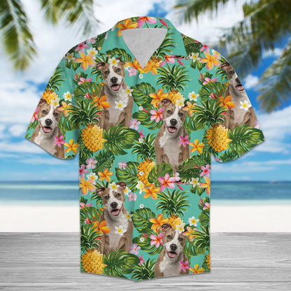 Tropical Pineapple American Staffordshire Terrier H97011 - Hawaii Shirt