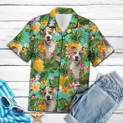 Tropical Pineapple American Staffordshire Terrier H97011 - Hawaii Shirt