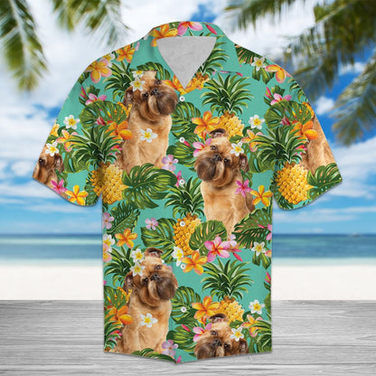 Tropical Pineapple Griffon Bruxellois H97014 - Hawaii Shirt