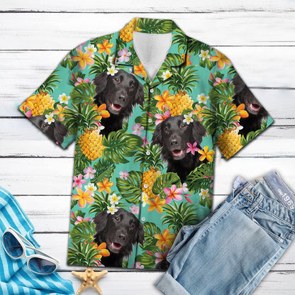 Tropical Pineapple Flat-Coated Retriever H97015 - Hawaii Shirt