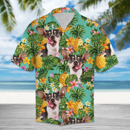 Tropical Pineapple Rat Terrier H97042 - Hawaii Shirt