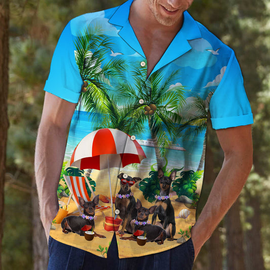 Miniature Pinscher Beach Summer T0907 - Hawaii Shirt