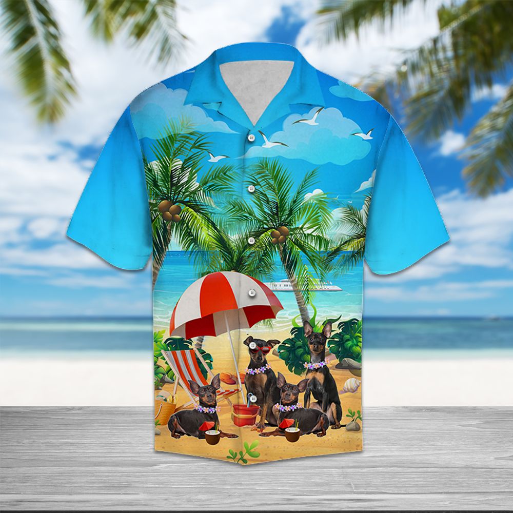 Miniature Pinscher Beach Summer T0907 - Hawaii Shirt