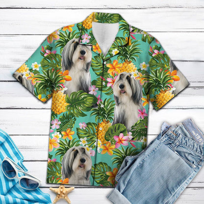 Tropical Pineapple Bearded Collie H97046 - Hawaii Shirt