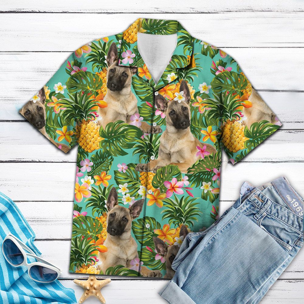 Tropical Pineapple Belgian Shepherd H97048 - Hawaii Shirt