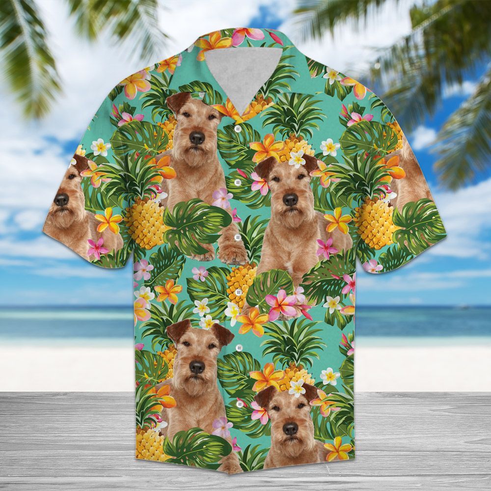Tropical Pineapple Irish Terrier H97050 - Hawaii Shirt