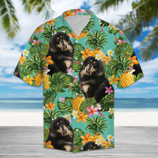 Tropical Pineapple Tibetan Mastiff H97054 - Hawaii Shirt