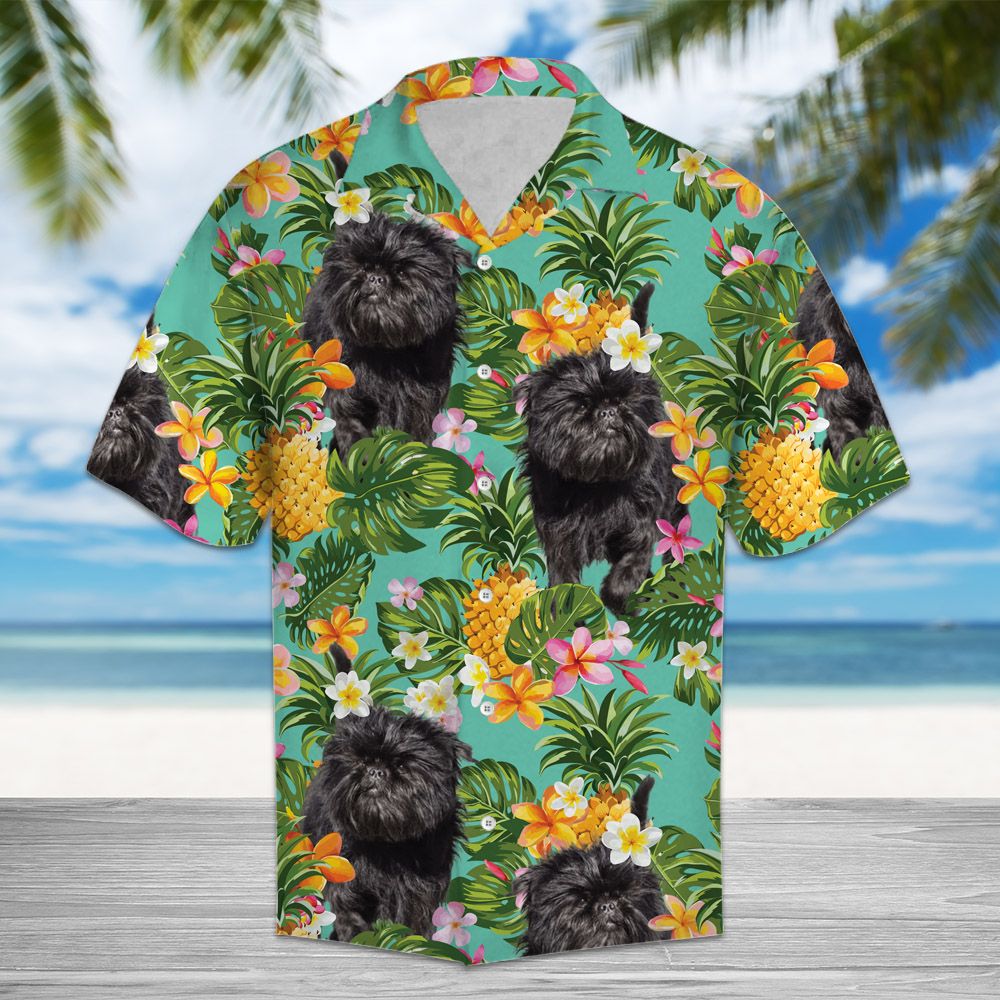 Tropical Pineapple Affenpinscher H97056 - Hawaii Shirt
