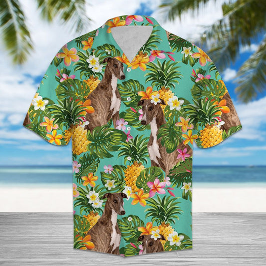 Tropical Pineapple Greyhound H97057 - Hawaii Shirt