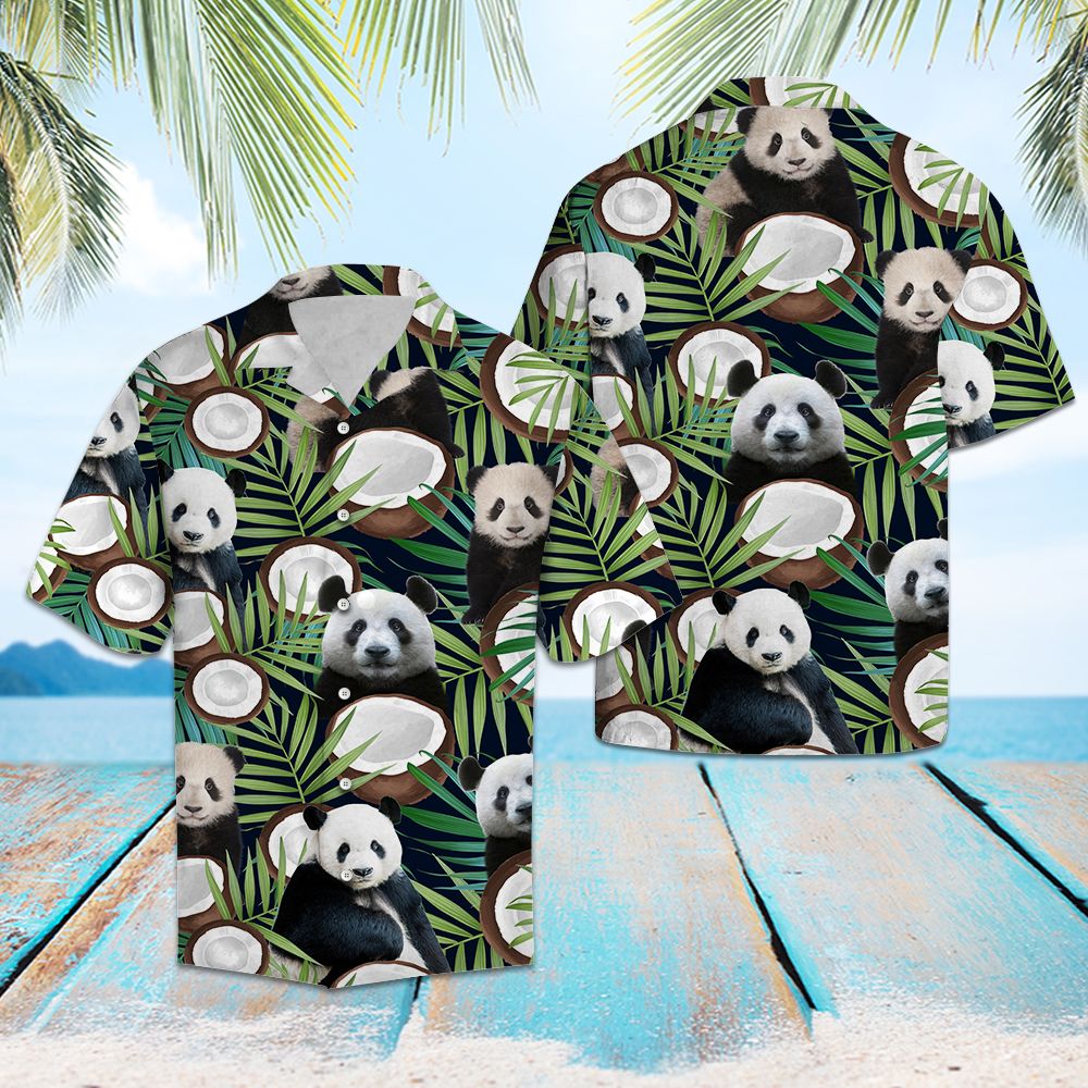Panda Coconut Tropical T0907 - Hawaii Shirt
