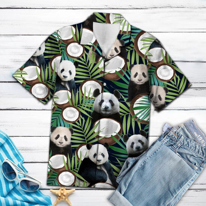 Panda Coconut Tropical T0907 - Hawaii Shirt