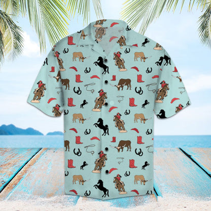 Horses and cowgirls H97218 - Hawaii Shirt