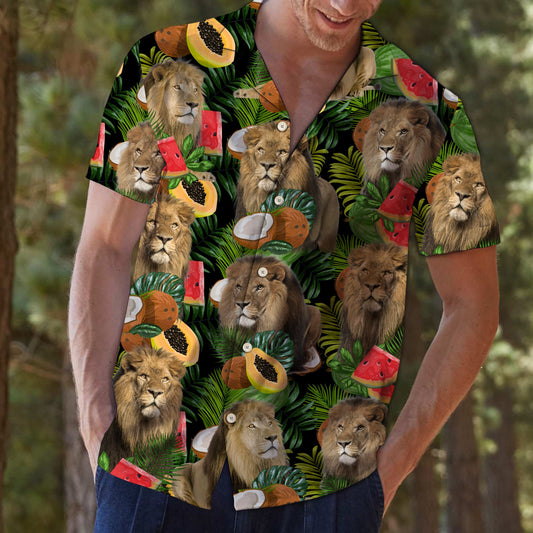 Lion Tropical Fruit T1007 - Hawaii Shirt