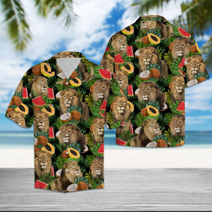 Lion Tropical Fruit T1007 - Hawaii Shirt