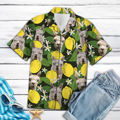 Alpacas Lemons Tropical T1007 - Hawaii Shirt