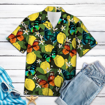 Butterfly Lemons Tropical T1007 - Hawaii Shirt