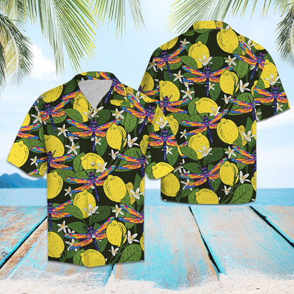 Dragonfly Lemons Tropical T1007 - Hawaii Shirt