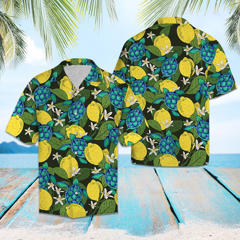 Turtle Lemons Tropical T1007 - Hawaii Shirt