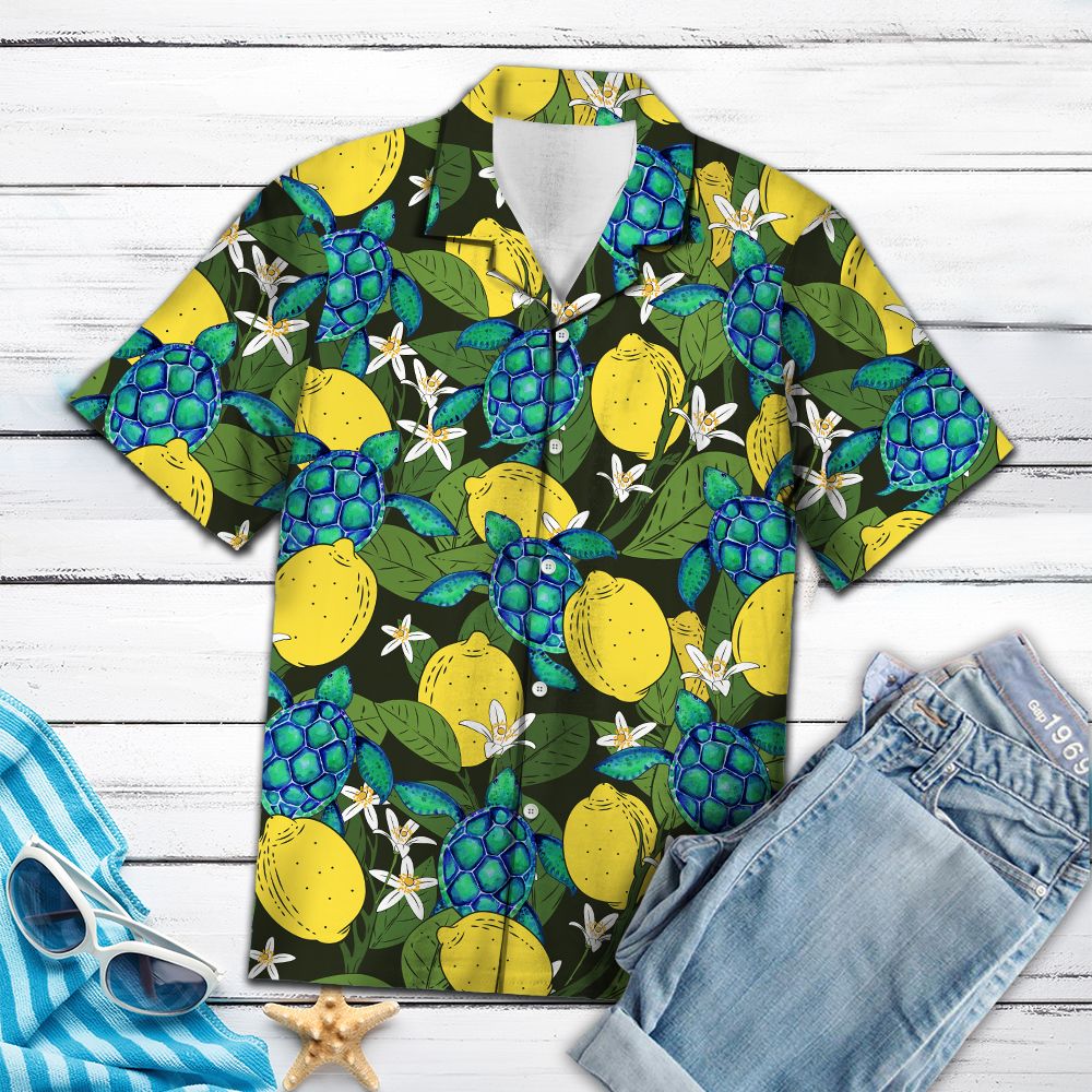 Turtle Lemons Tropical T1007 - Hawaii Shirt