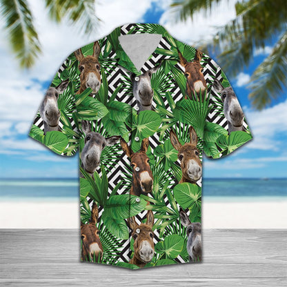 Summer exotic jungle tropical Donkey H97073 - Hawaii Shirt