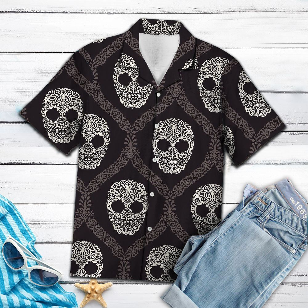 Skull Mandala T1007 - Hawaii Shirt