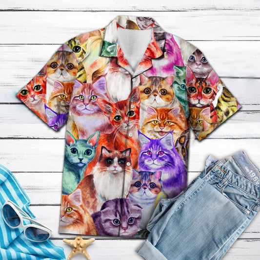 Cat Color T1007 - Hawaii Shirt