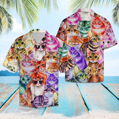 Cat Color T1007 - Hawaii Shirt