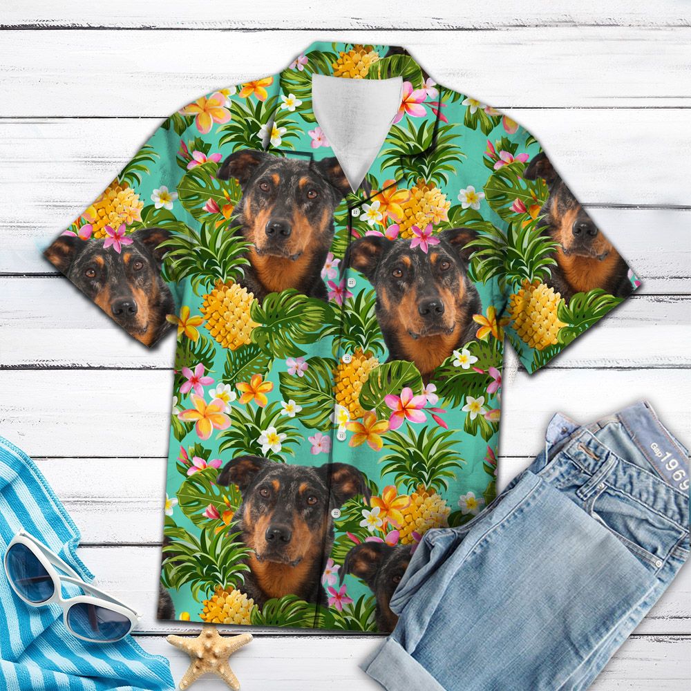 Tropical Pineapple Beauceron H137072 - Hawaii Shirt