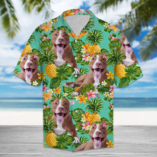 Tropical Pineapple American Pit Bull Terrier H137074 - Hawaii Shirt