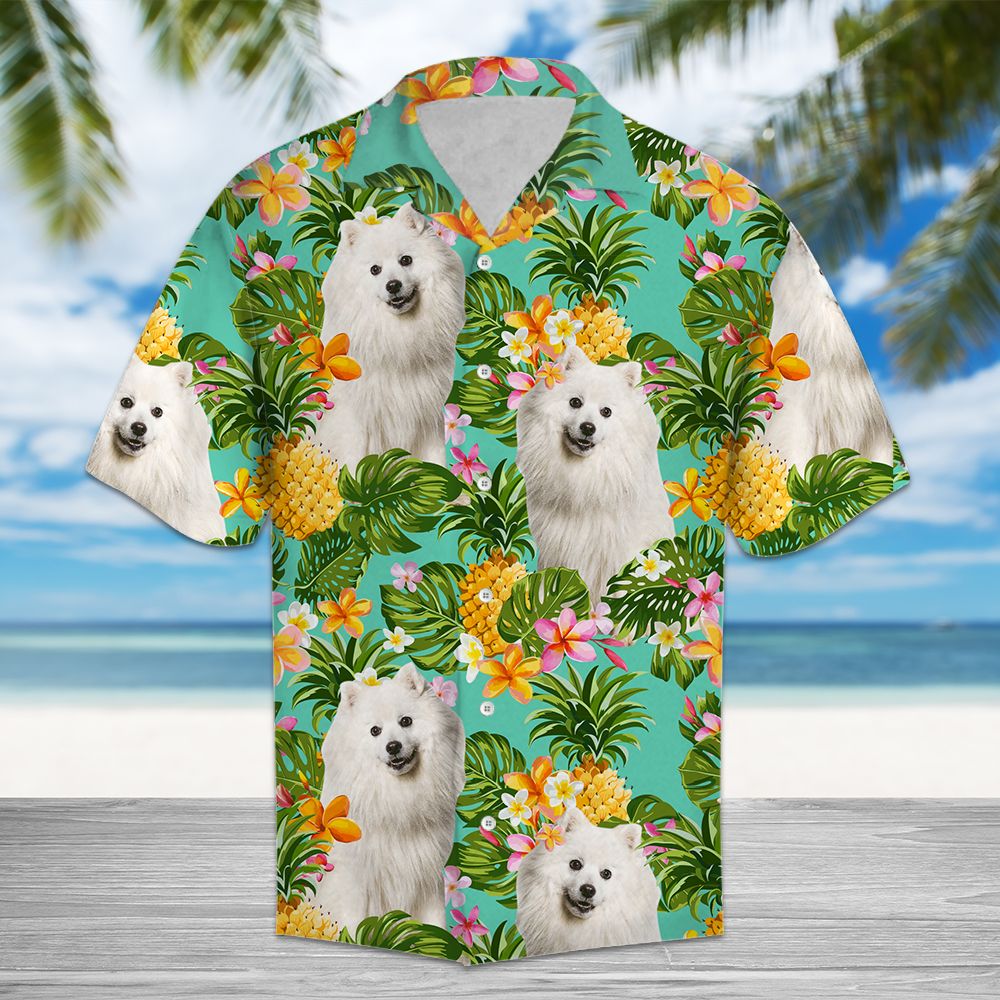 Tropical Pineapple Japanese Spitz H137077 - Hawaii Shirt