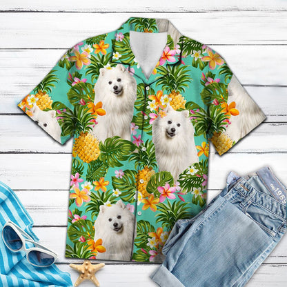 Tropical Pineapple Japanese Spitz H137077 - Hawaii Shirt