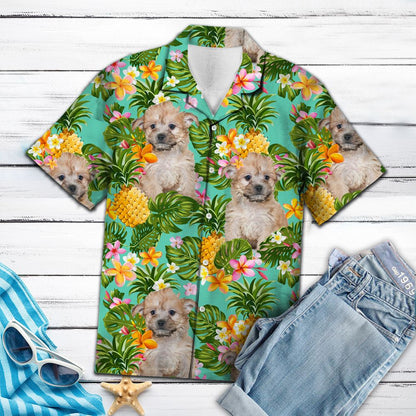 Tropical Pineapple Yorkie poo H137078 - Hawaii Shirt