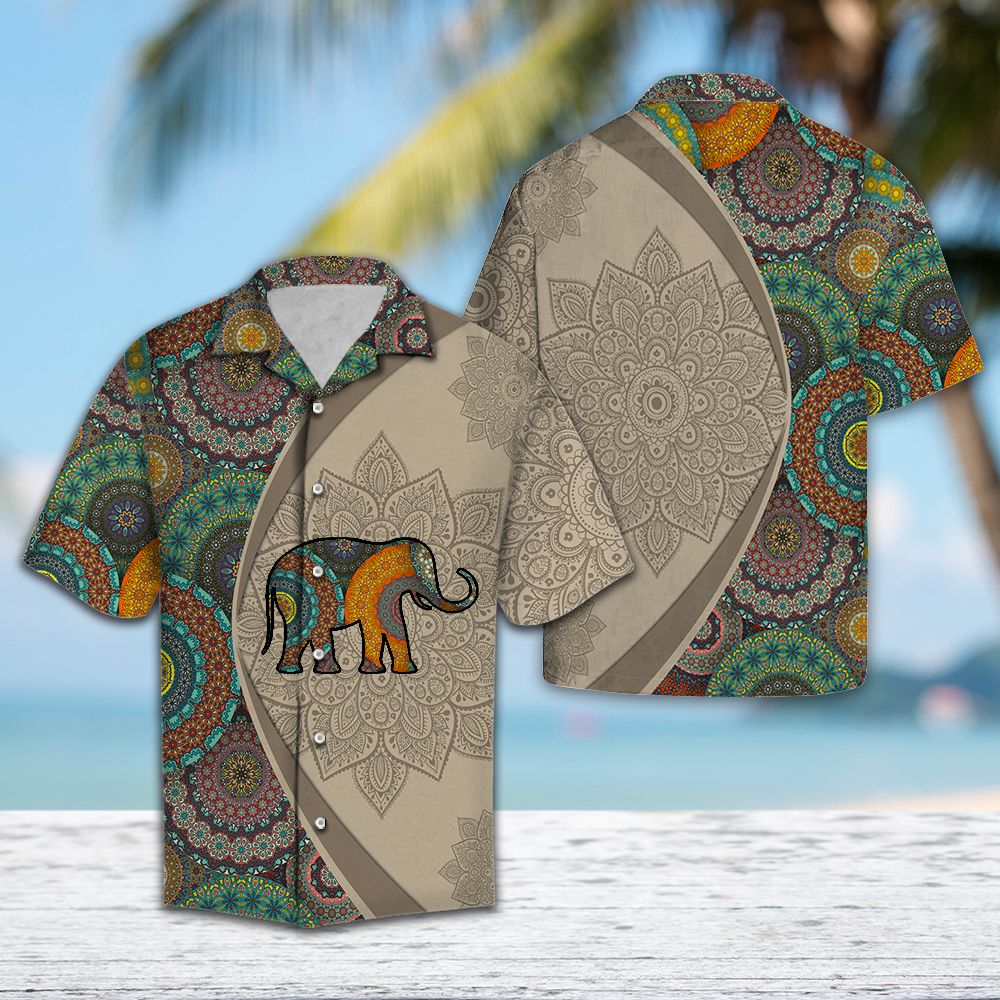 Elephant Mandala H147026 - Hawaii Shirt