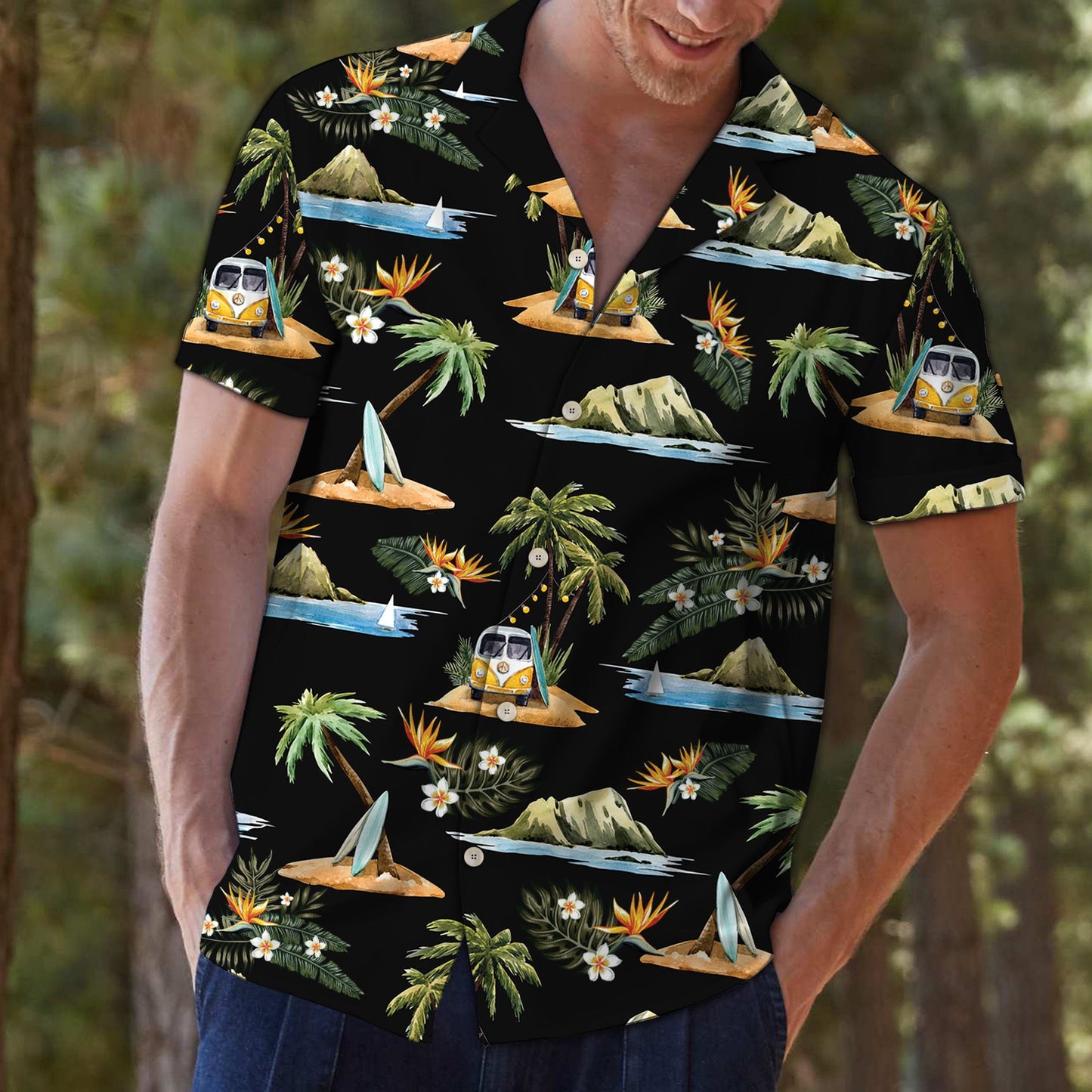 Caravan Palm D1507 - Hawaii Shirt