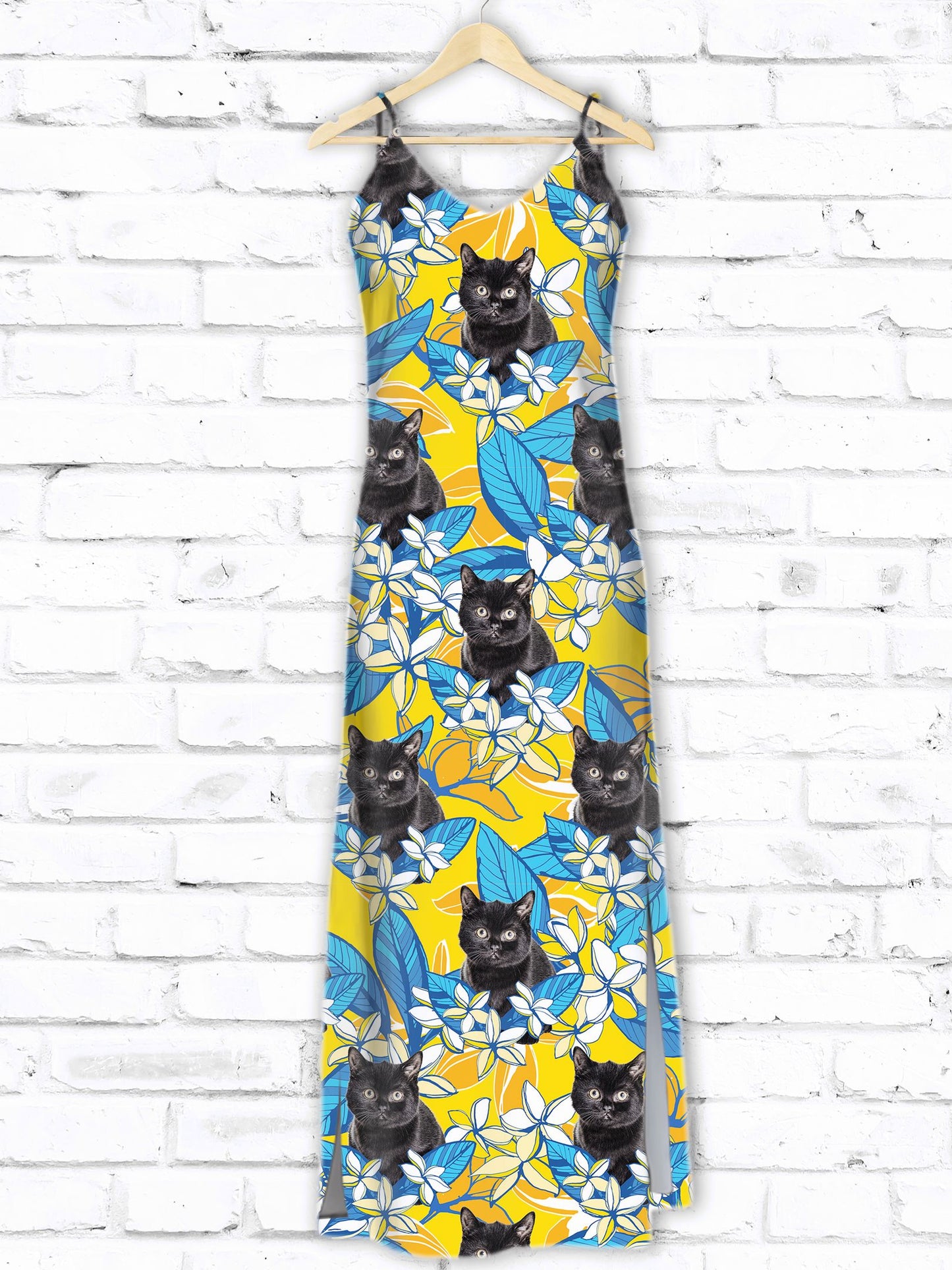Hawaiian Black Cat Fresh D1507 - Hawaii Dress