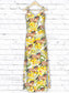 Hawaiian Horse Yellow Flower D1507 - Hawaii Dress