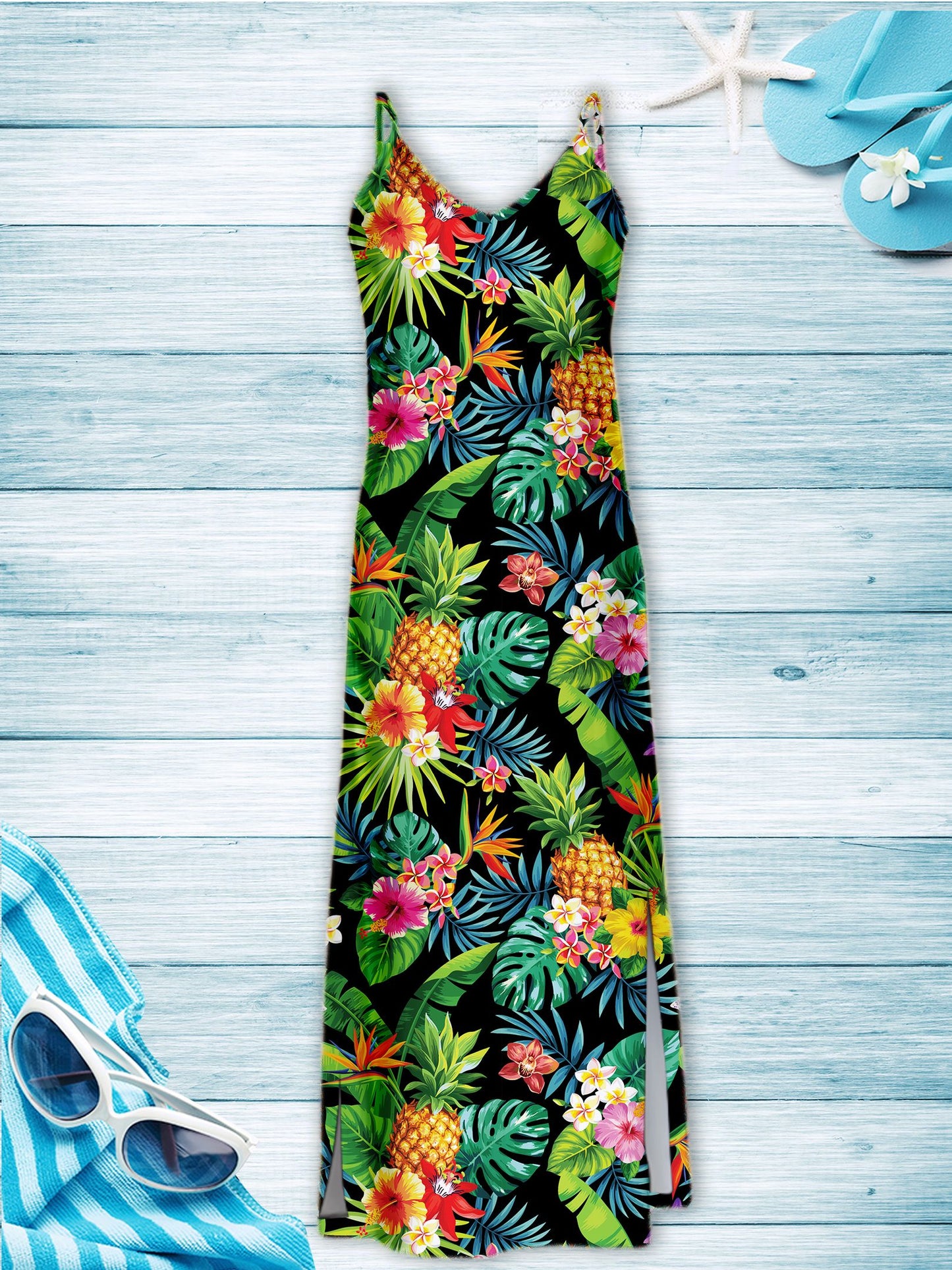 Hawaiian Tropical Pineapple T1507 - Hawaii Dress
